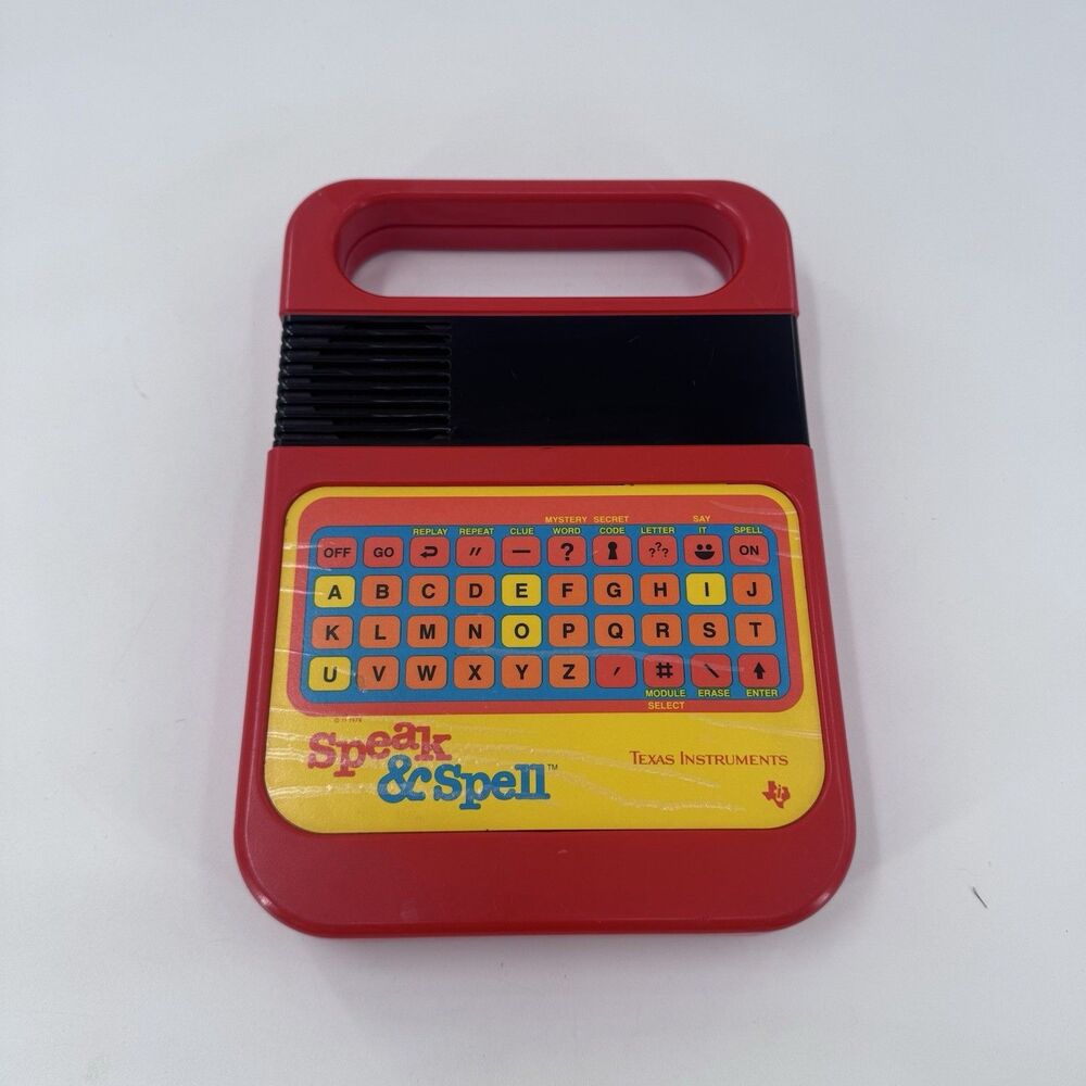 Vintage USA Speak & Spell Texas Instruments 1978 Electronic Learning Toy Tested